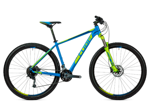 cube fahrrad aim race black blue sport saller